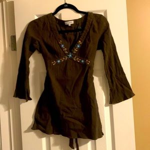 70s embroidered top.